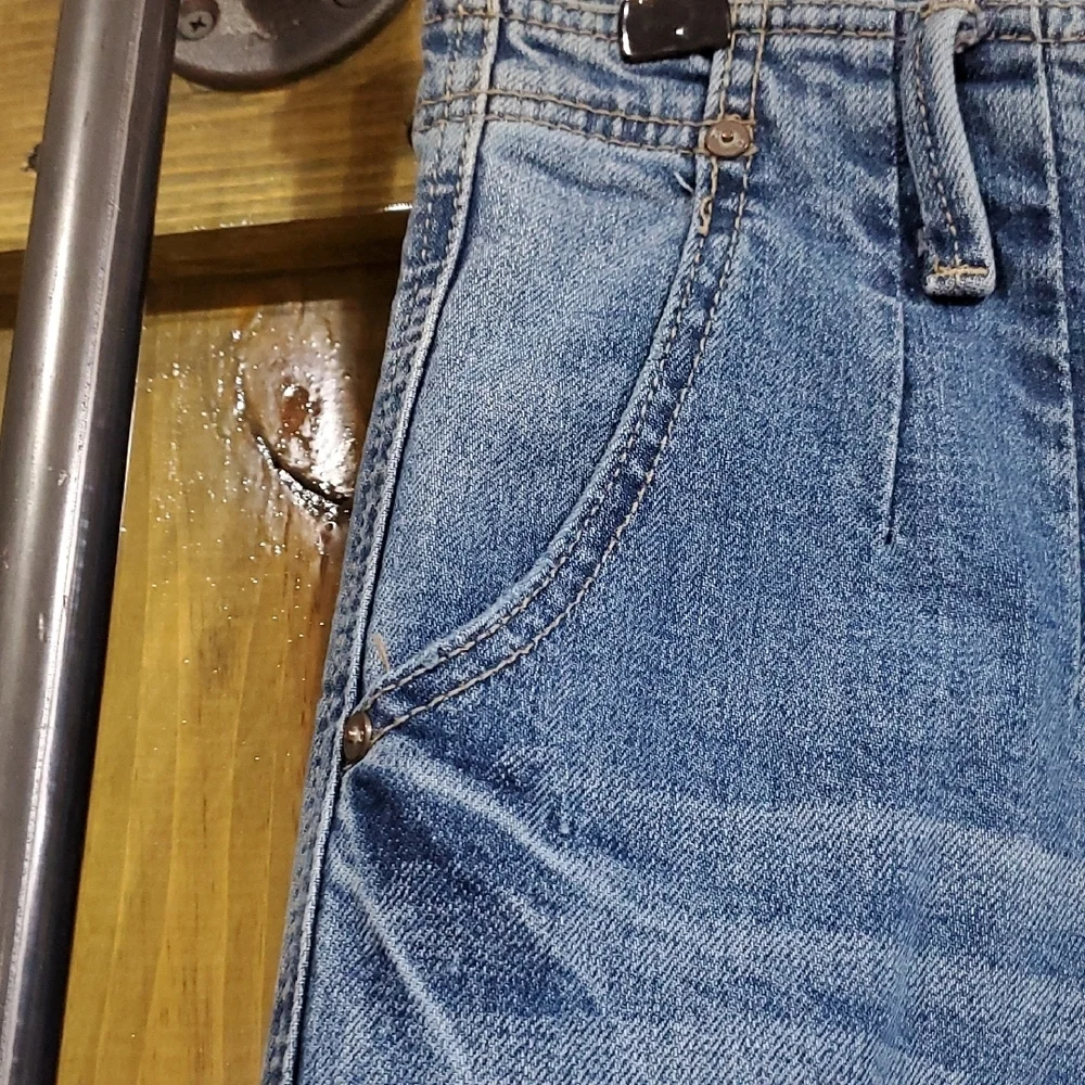 KanCan Light Blue Flare Jeans High Rise Button Fly - Picture 3 of 9
